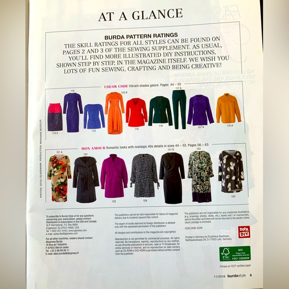 UK Burda Style Magazine issue 11/2018. - Picture 3 of 4